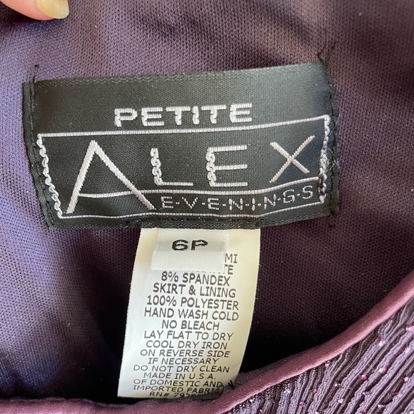 Purple mother of the bride formal long dress and matching crop jacket . - Picture 9 of 10